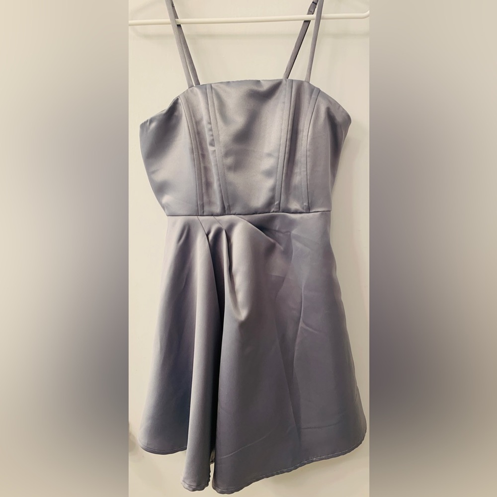 Silver party dress